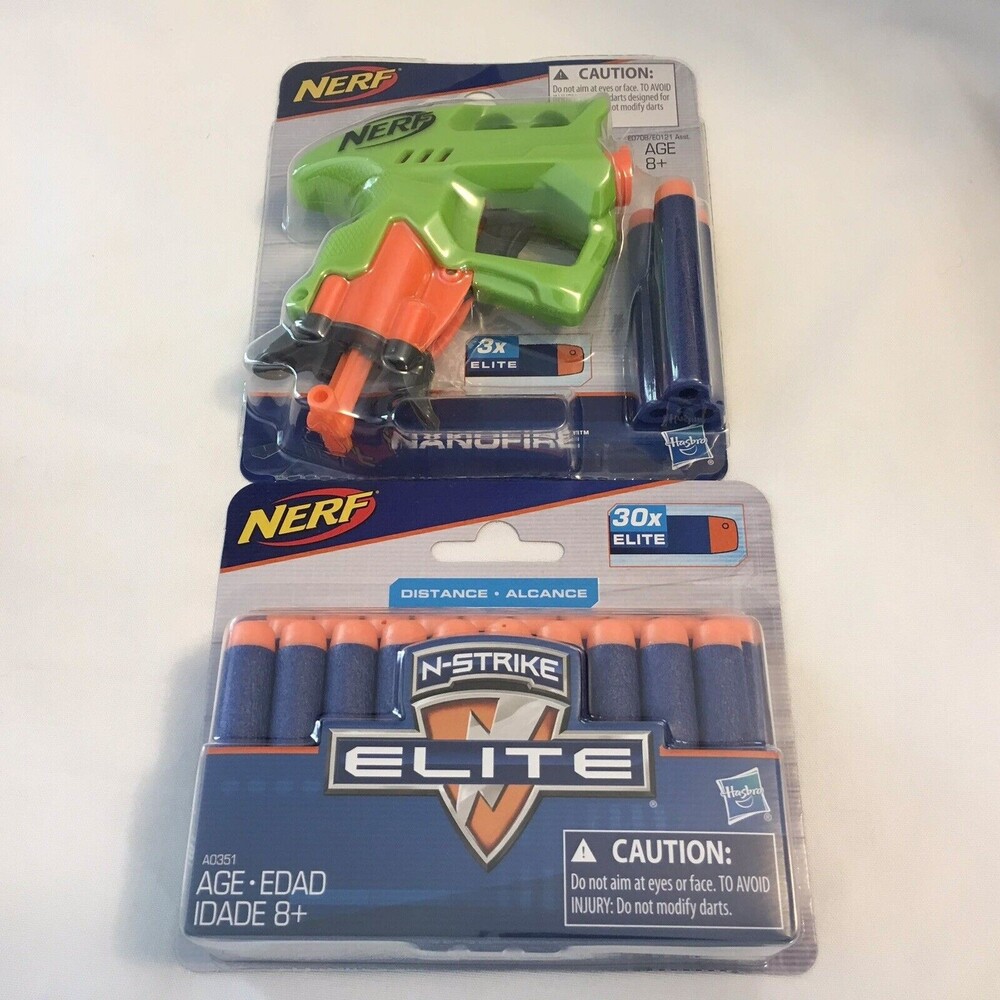 NERF Nanofire w 30 NERF  Darts N-strike Elite